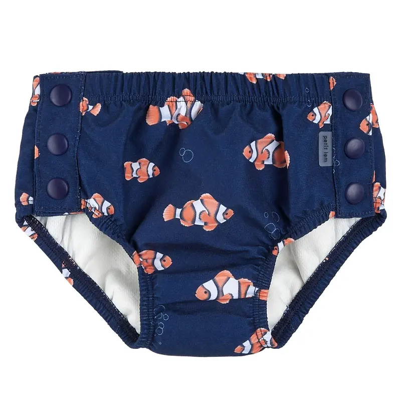 Clownfish-Design Reusable Swim Diaper 1