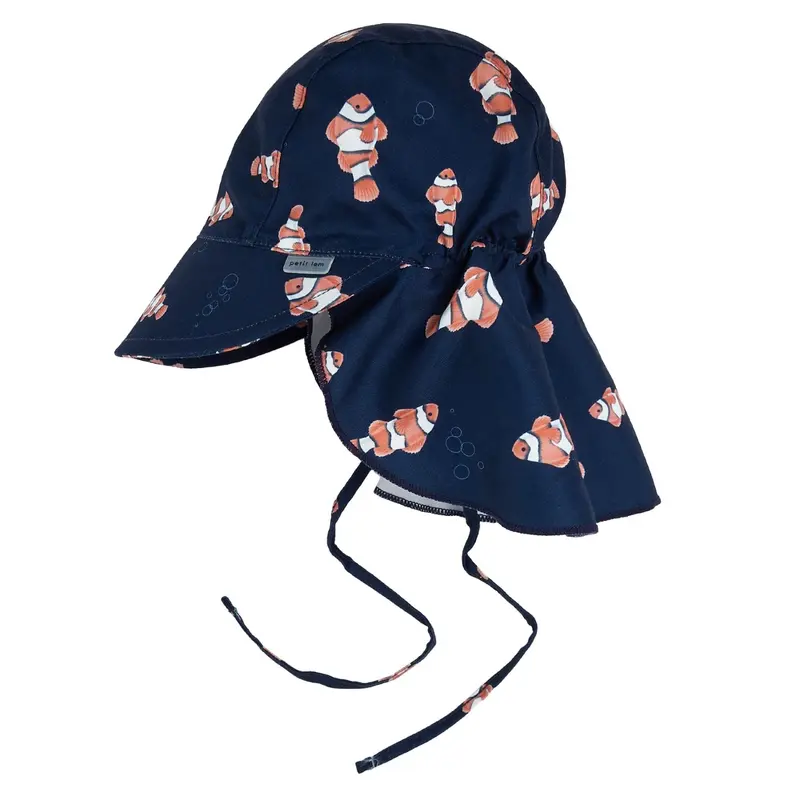 Clownfish-Print Flap Sun Hat For Toddlers 1