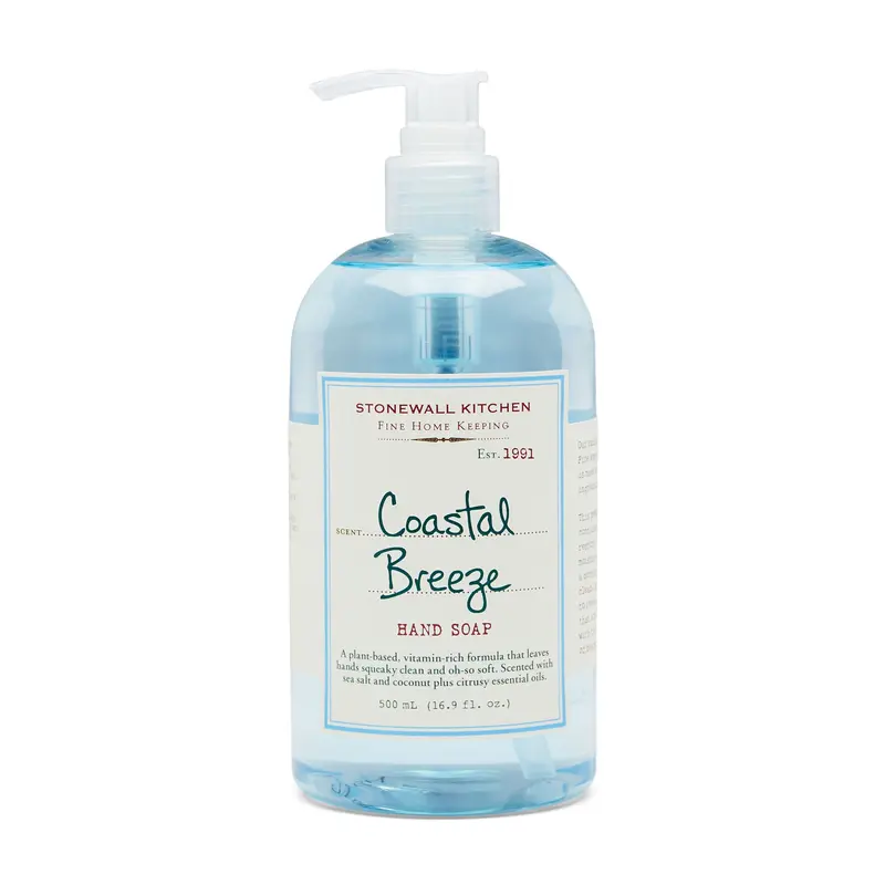 Coastal Breeze Hand Soap – Refreshing Citrus-Marine Cleanser By Stonewall Kitchen 1