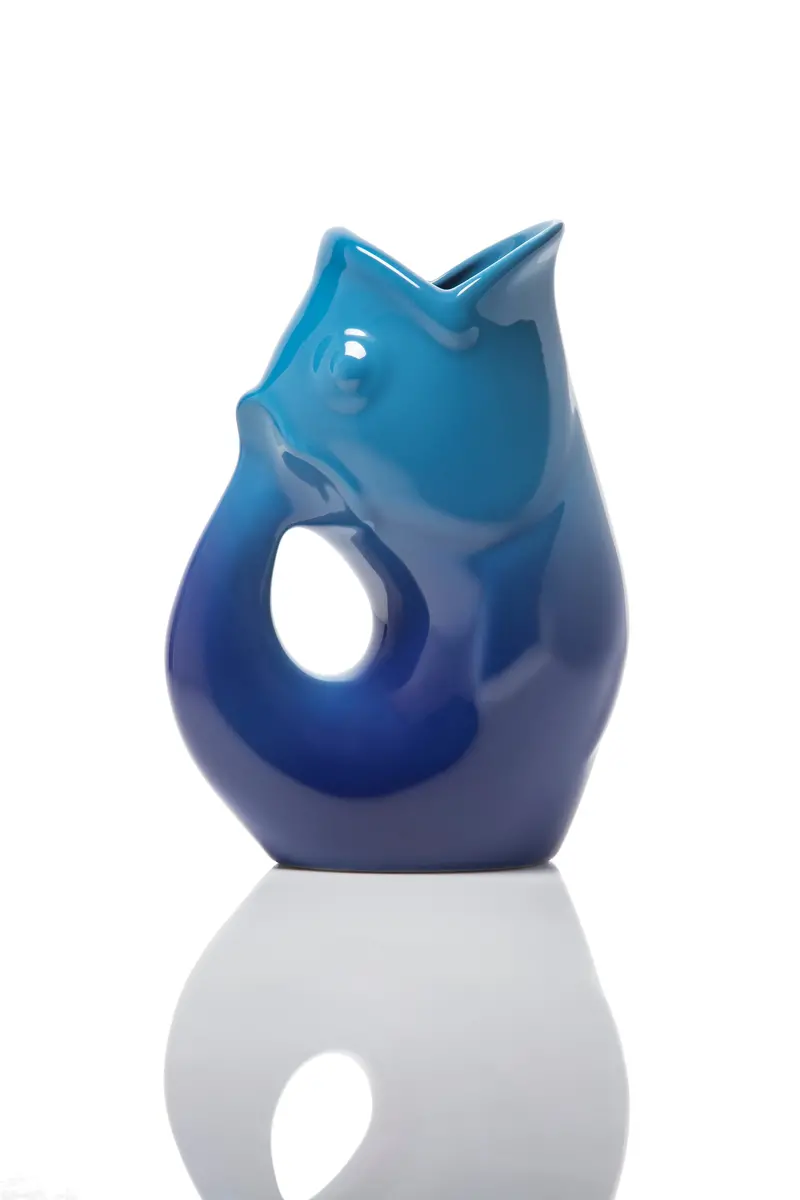 Cobalt Ombre Large Serving Bowl By Gurgle Pot 1