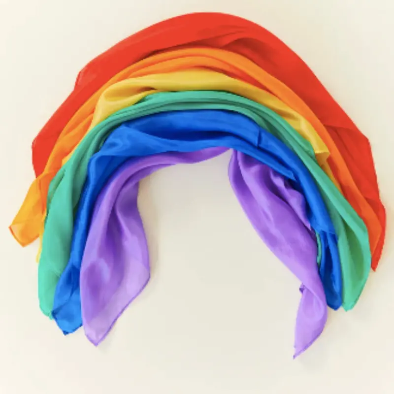 Compact Solid Colour Mini Playsilks 1