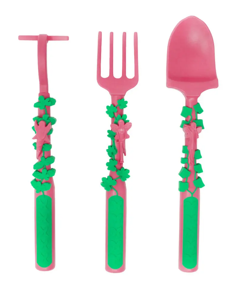 Constructive Eating Fairy Garden Themed Utensil Set For Children 1