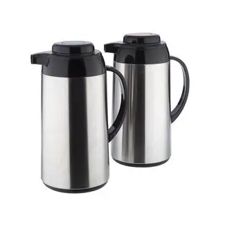 Copco Dual Carafe Set – Glass Beverage Dispensers With Stoppers 1