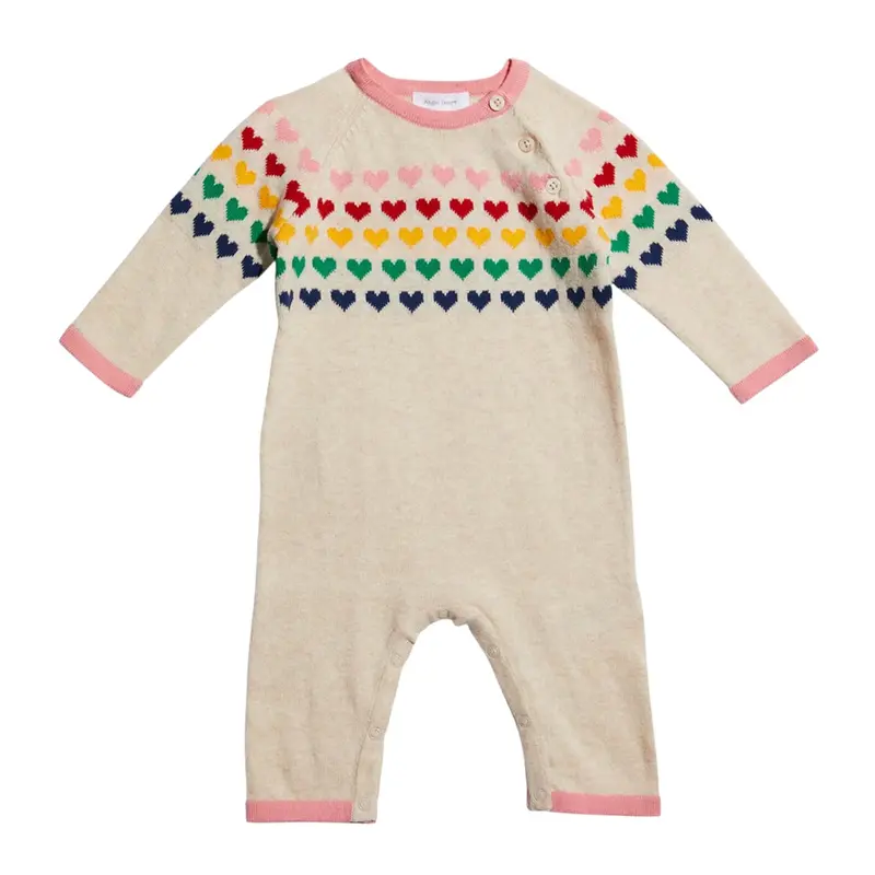Cotton Knit Full-Coverage Coverall For Babies 1