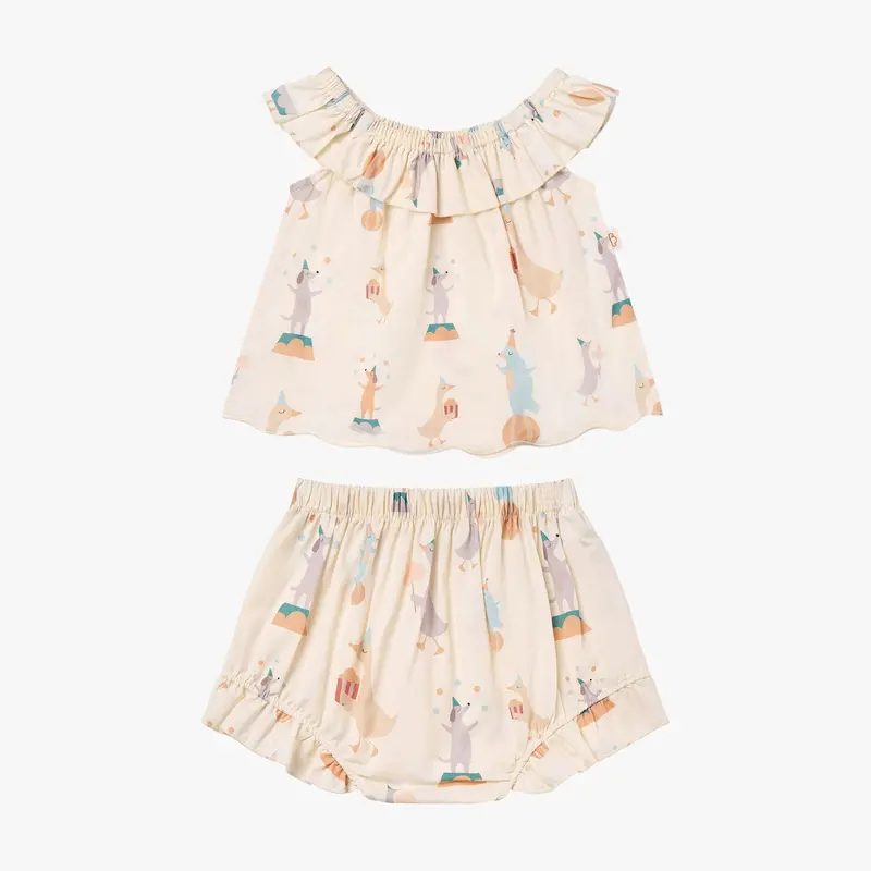 Cotton Two-Piece Outfit – Carnivale Print 1