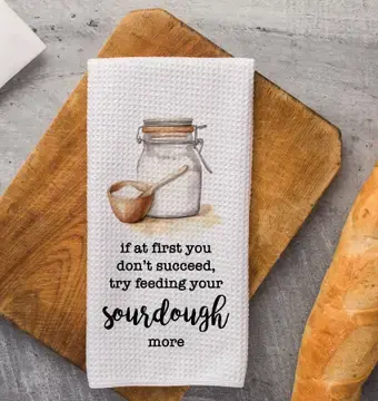 Cr Baking Motivation Towel – 'Succeed At Sourdough' 1