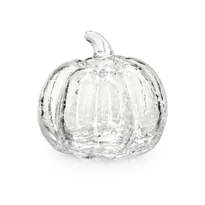 Crackle-Finish Pumpkin Ornament – Gift-Boxed Seasonal Decor 1