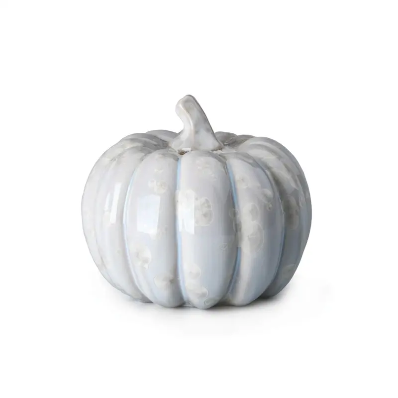 Crystalline Glazed Pumpkin Decorative Piece 1