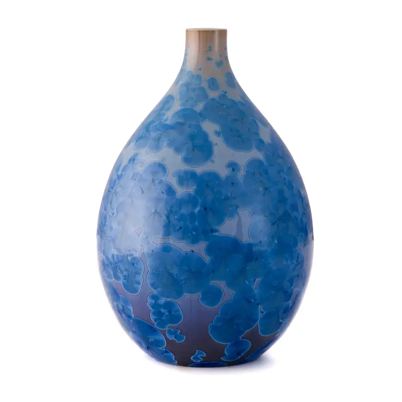 Crystalline Teardrop Vase – Medium, Second Quality, Cobalt Blue 1