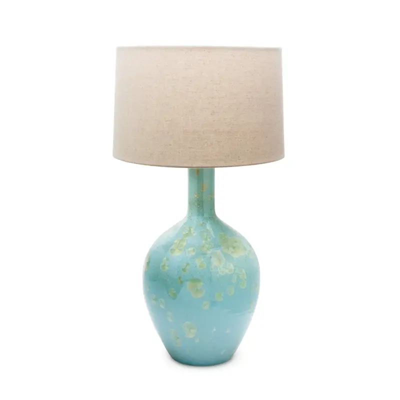 Crystalline Warren Table Lamp – Large, Second Quality, Jade Finish 1