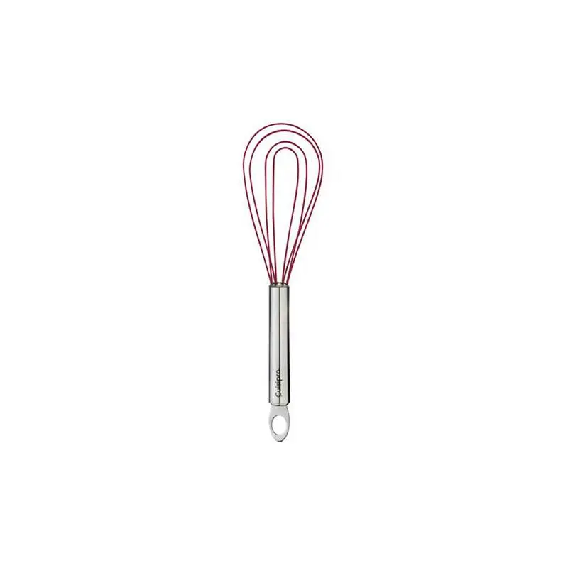 Cuisipro Red Silicone Flat Whisk – Heat-Resistant And Non-Scratch 1