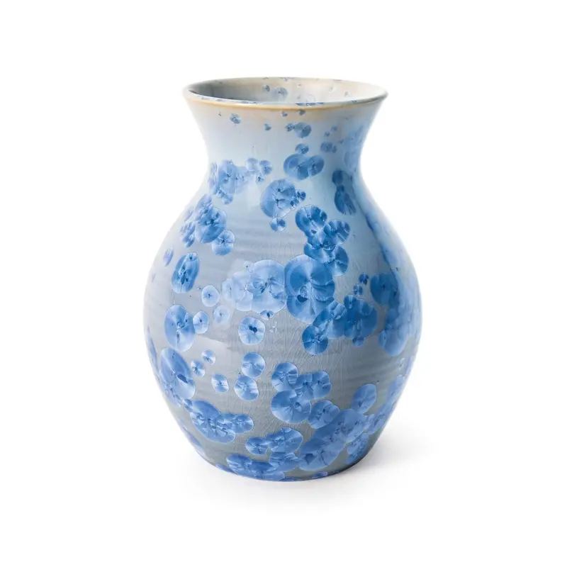 Curio Crystalline Medium Vase – Second Quality, Cobalt Hue 1