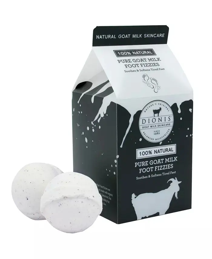 Dionis Goat Milk Foot Fizzies – Effervescent Soothing Foot Soak Tablets 1