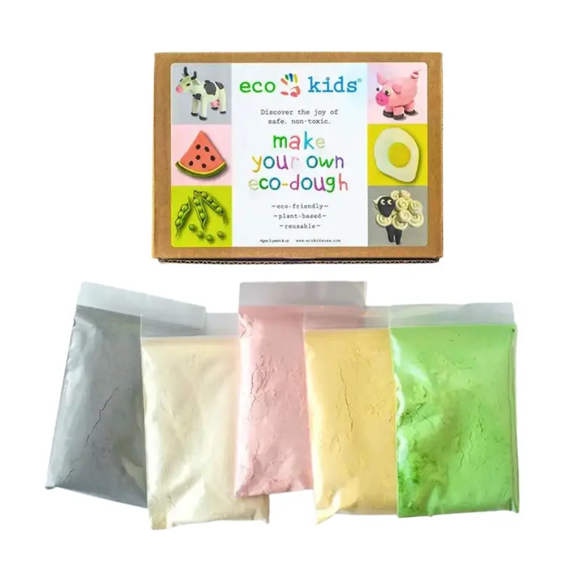 Diy Eco-Friendly Modeling Dough Kit For Kids 1
