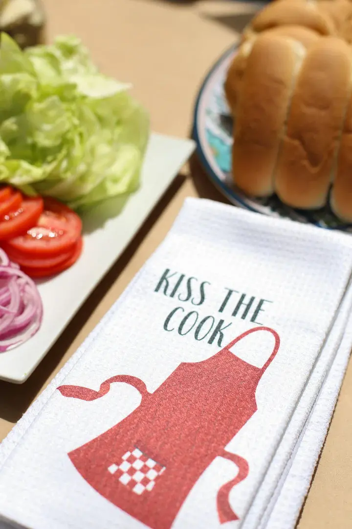 Do Take It Personally Kiss The Cook Linen Towel 1