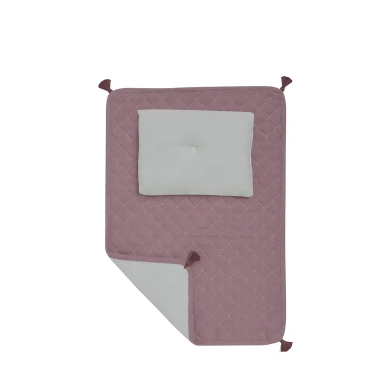 Doll Stroller Bedding Set – Coordinating Blanket & Pillow Combo 1