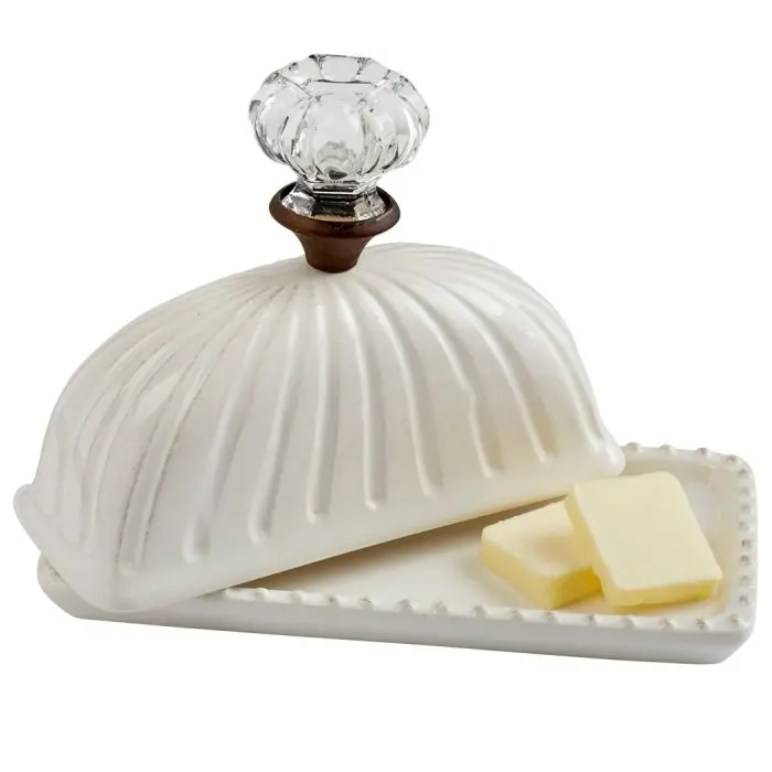 Doorknob Butter Dish – Mud Pie Decorative Butter Storage Bowl 1