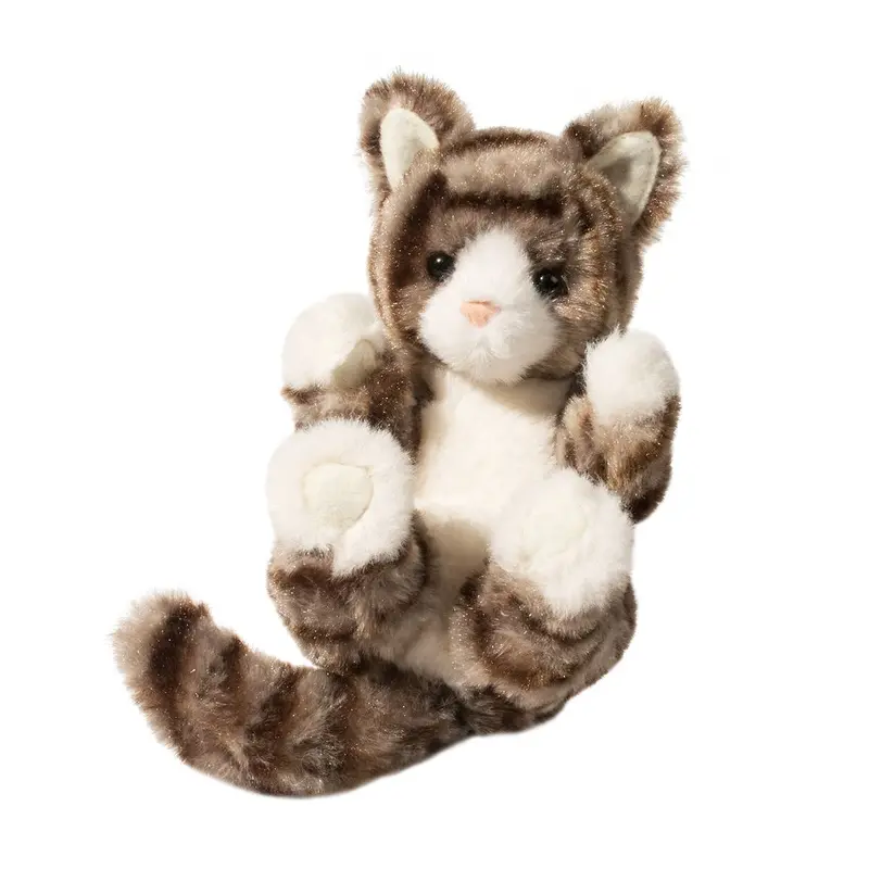 Douglas Lil’ Baby Gray Striped Kitten Plush 1