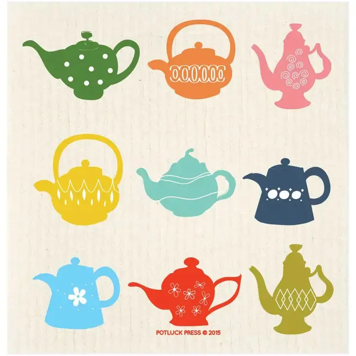 Ds Teacup Swedish Dishcloth – Multicolor Absorbent Cloth 1
