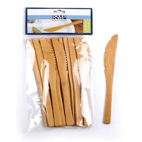 Eco-Friendly Bamboo 12-Piece Cooking Utensil Set – Knife Variety 1