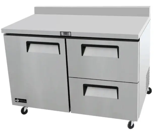 Efi 48.2-Inch Refrigerated Prep Table – Single Door + Dual Drawers (Csdw2-48Vc) 1