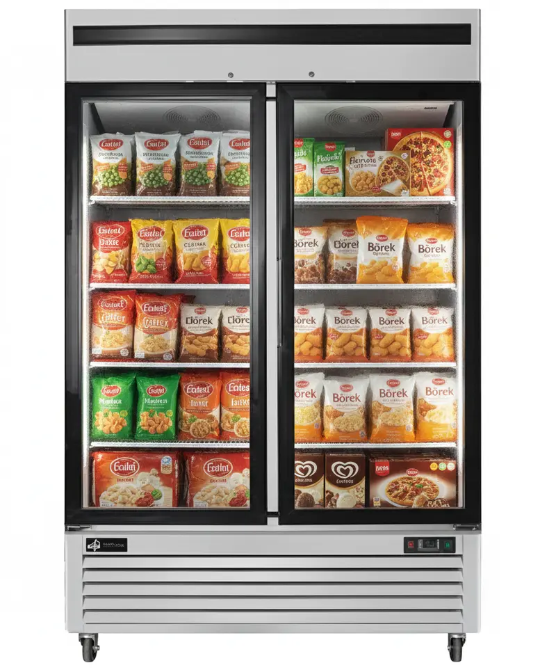 Efi 54" Bottom-Mount Glass-Door Commercial Freezer – 43.8 Cu. Ft., Fi2-54Gdsvc 1