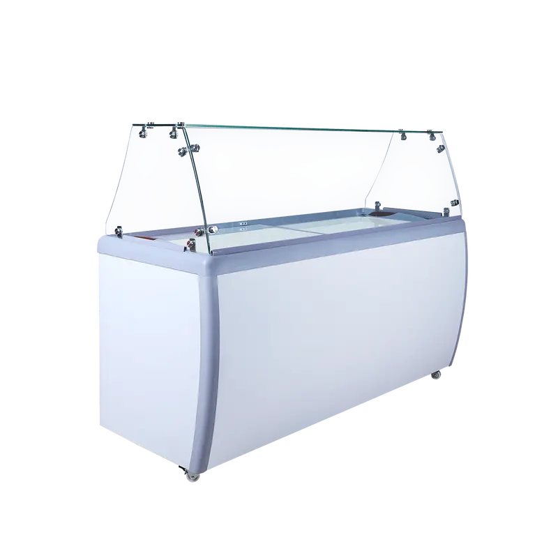Efi Ficd-60 60-Inch Commercial Ice Cream Dipping Station With Sneeze Guard 1