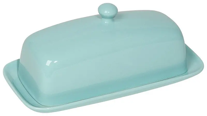 Eggshell Finish Butter Dish – Minimalist Ceramic Butter Keeper 1