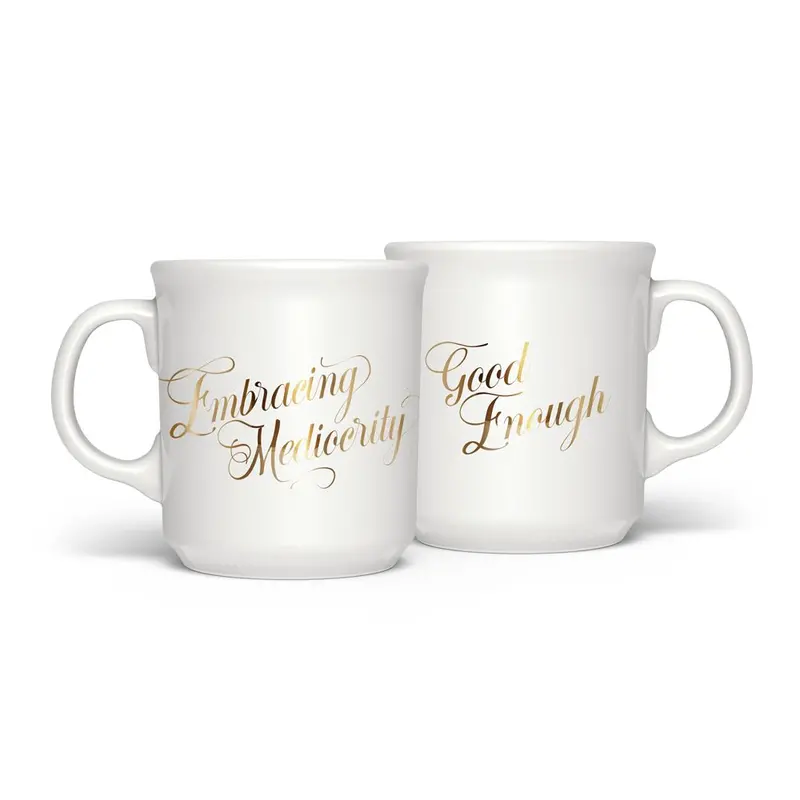 'Embracing Mediocrity' Witty Ceramic Mug – Fred 1