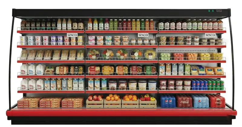 Eurocold Low-Profile Open-Air Merchandiser – Tab8 1