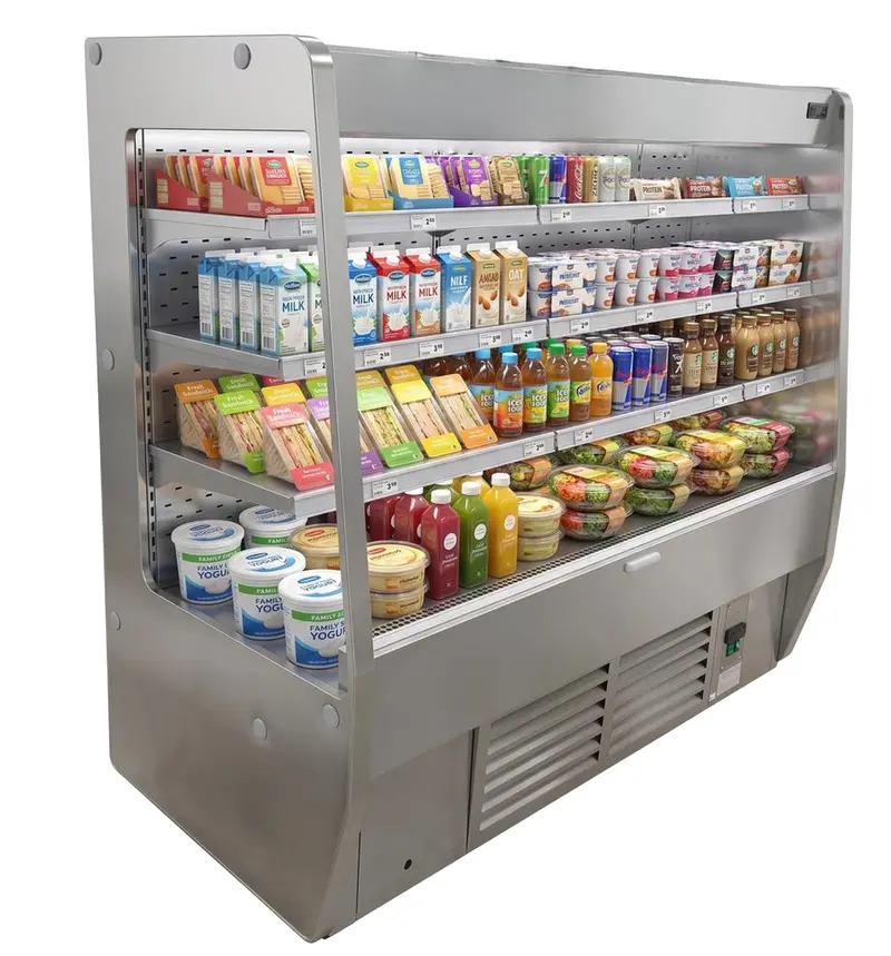 Eurocold Stainless Steel Low-Profile Open-Air Cooler – 4Omss8 1