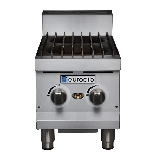 Eurodib 12-Inch Dual-Fuel Commercial Hot Plate – Natural Gas Or Propane (Model Hp212) 1