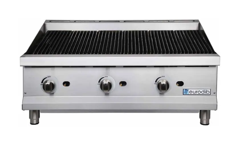 Eurodib Cbr36-N 36-Inch Natural Gas Countertop Radiant Charbroiler 1