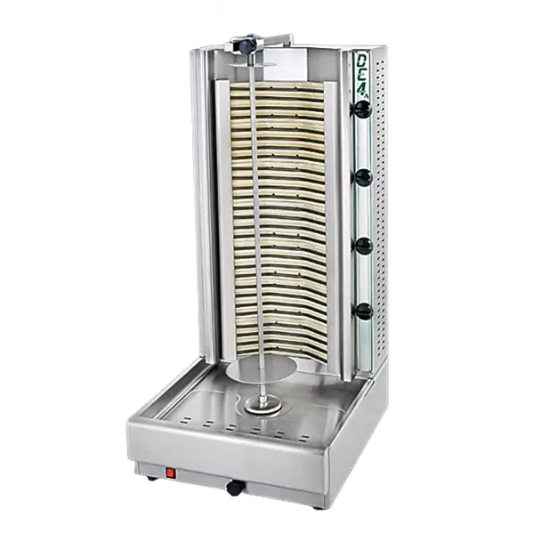 Eurodib De4A Electric Shawarma & Gyro Rotisserie – 8-Burner Vertical Cooking System 1