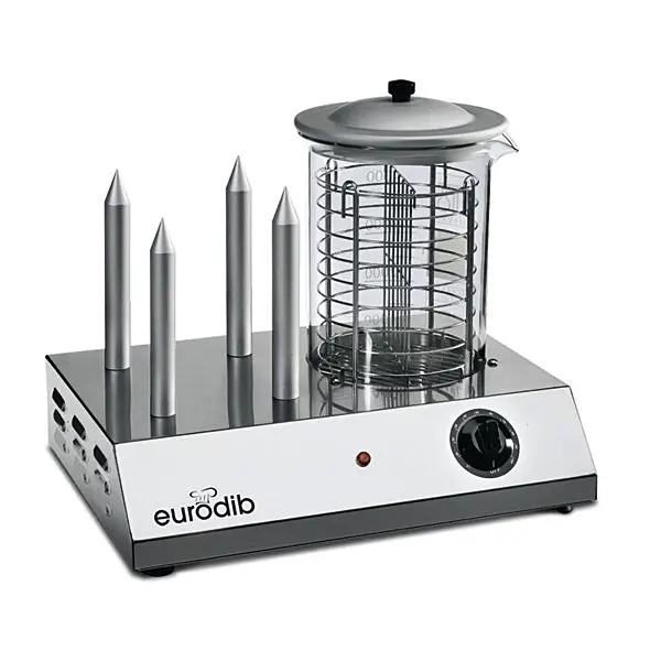 Eurodib Dual-Function Hot Dog Steamer & Bun Warmer – All-In-One Prep Station 1