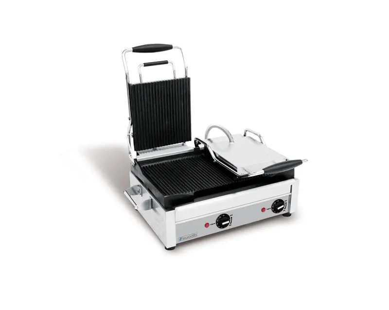 Eurodib Flat-Plate Panini Grill – Large Format, 240V, Model Sfe02360-240 1