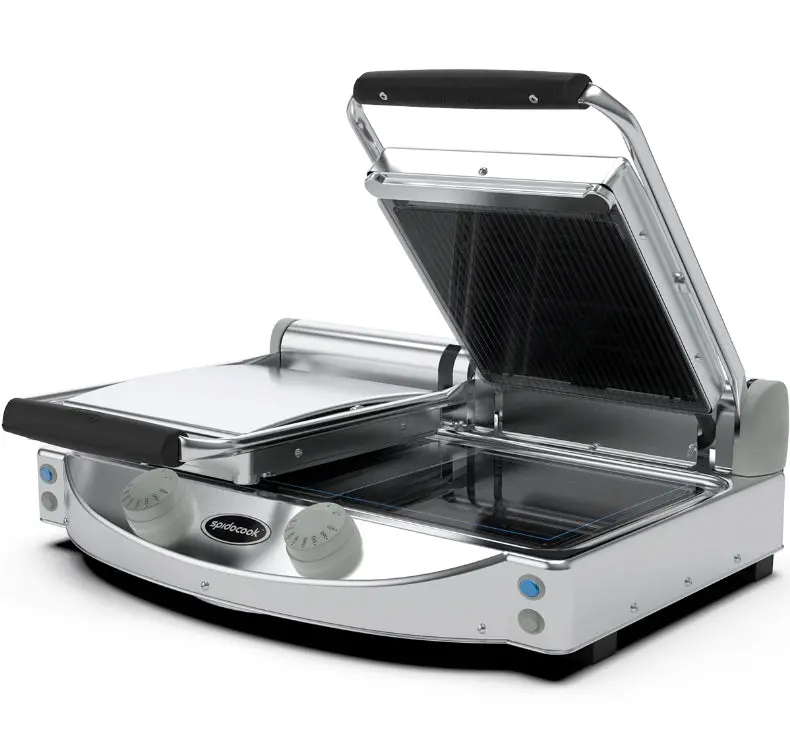 Eurodib Sap020P 24-Inch Double-Contact Panini Grill With Smooth Plates 1