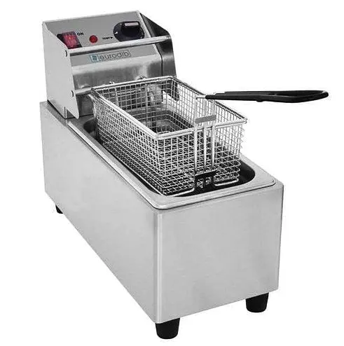 Eurodib Sfe01820 0.8-Gallon (3L) Electric Countertop Fryer – Compact Full-Size Basket 1