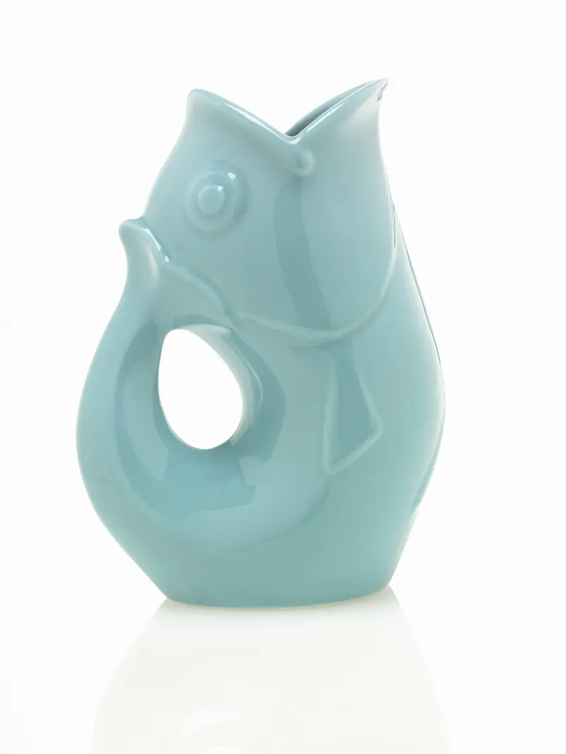 Extra-Small Aqua Gurgle Pot 1