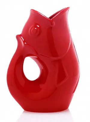 Extra-Small Bright Red Gurgle Pot 1