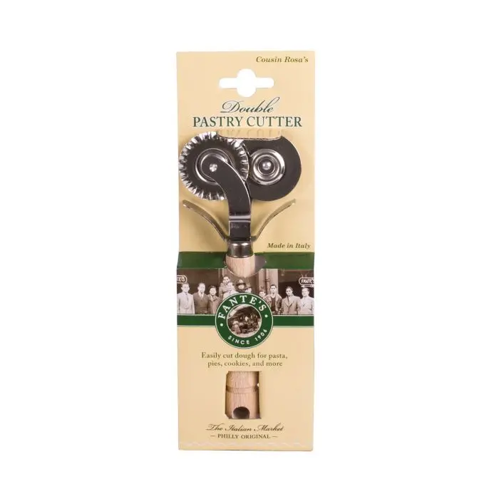 Fantes Double Pastry Cutter & Crimper – Ravioli And Pasta Dough Tool 1