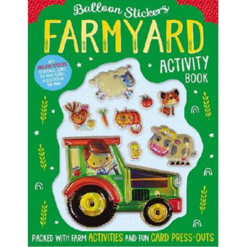 Farmyard Balloon Sticker Set With Themed Activity Book 1