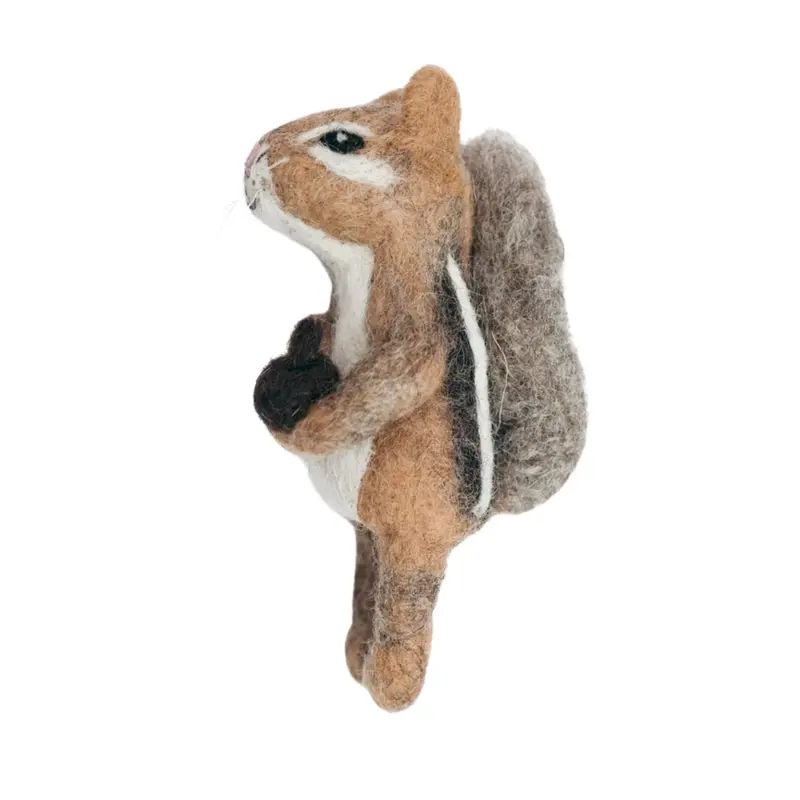 Felt Chipmunk Finger Puppet Toy 1