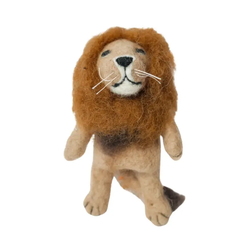 Felt Lion Character Finger Puppet 1