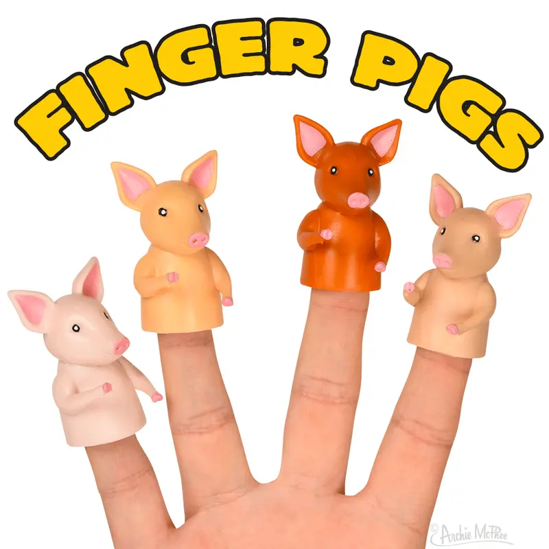 Finger Pigs Hand Puppets – Whimsical Farm Animal Puppet Collection 1