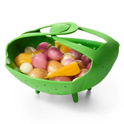 Foldable Silicone Steaming Basket – Oxo Good Grips 1