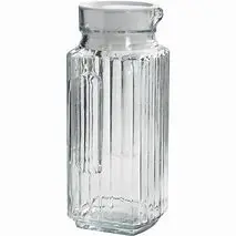 Fr 1-Quart Bistro-Style Glass Pitcher 1