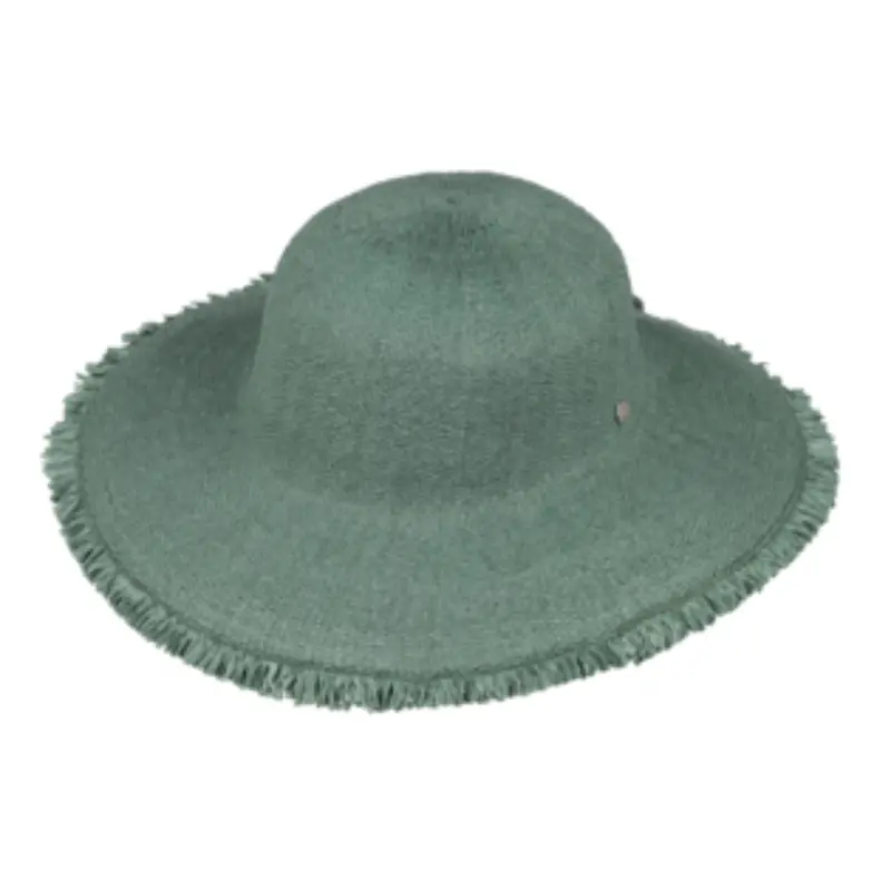 Frayed Edge Wide Brim Hat – Distressed Straw Summer Hat For Women 2