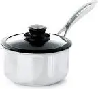 Frieling Black Cube 2.5-Quart Saucepan With Lid – 8-Inch 1