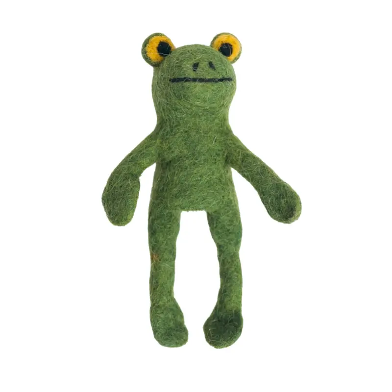 Frog Felt Finger Puppet – Spring & Life Cycle Learning Aid 1